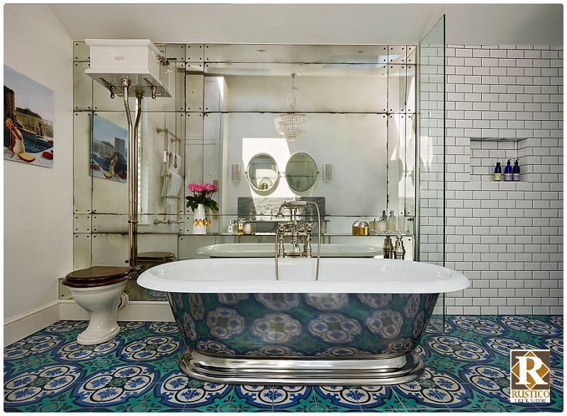 Philadelphia Concrete Bathroom Tile Rustico Tile & Stone