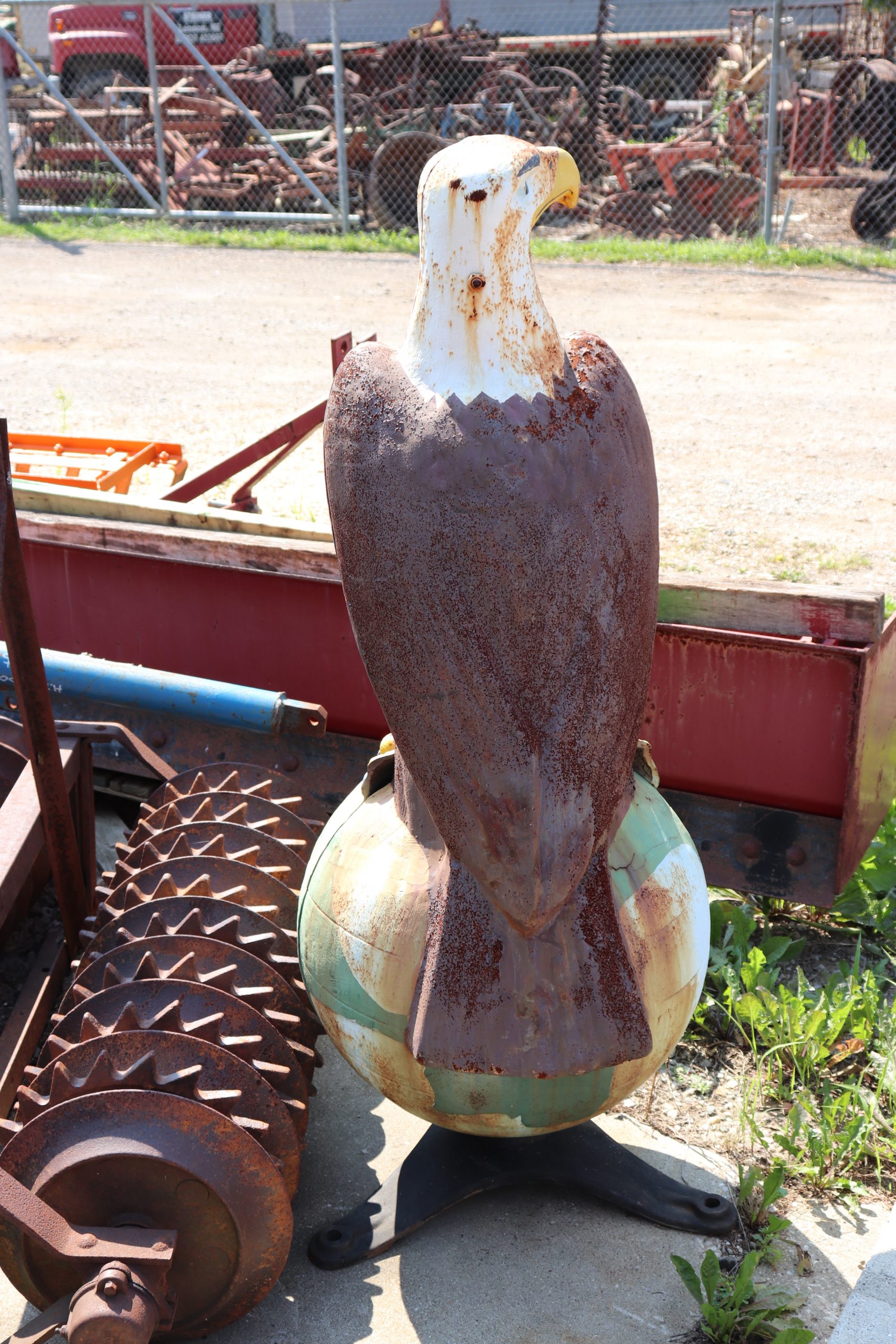 Cast Iron Case Dealer Display Eagle Grand Blanc Tractor Sales