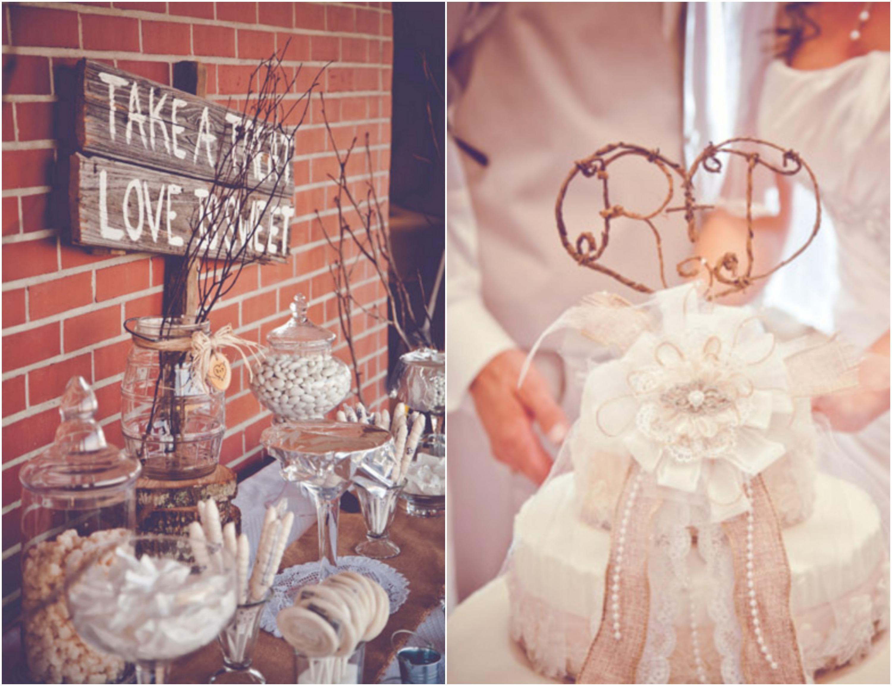 Burlap Inspired Country Wedding Trudie + Robbie Rustic Wedding Chic