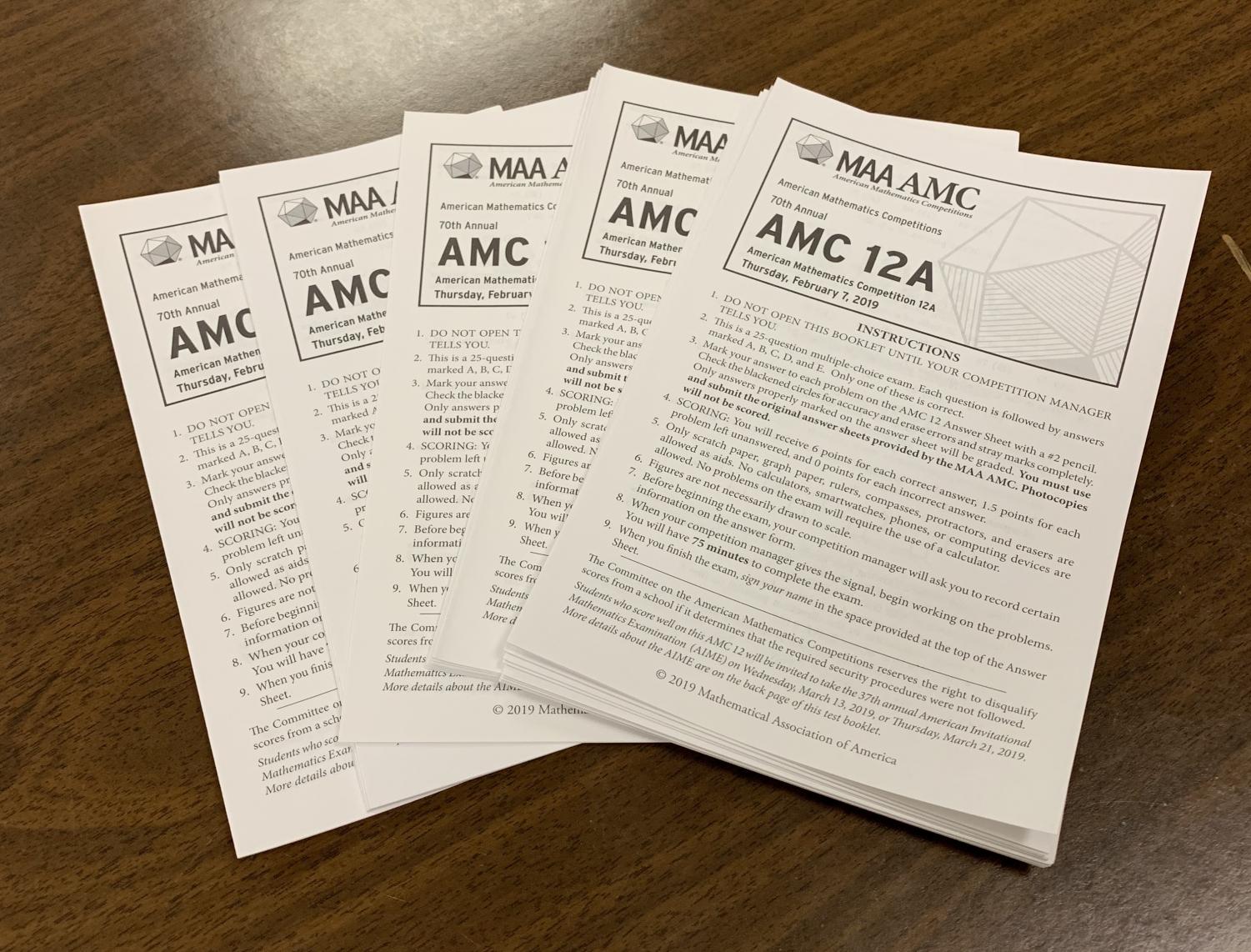 Amc Test / 35 Sets of Past Real AMC 12 Tests with Answer Keys (PDF