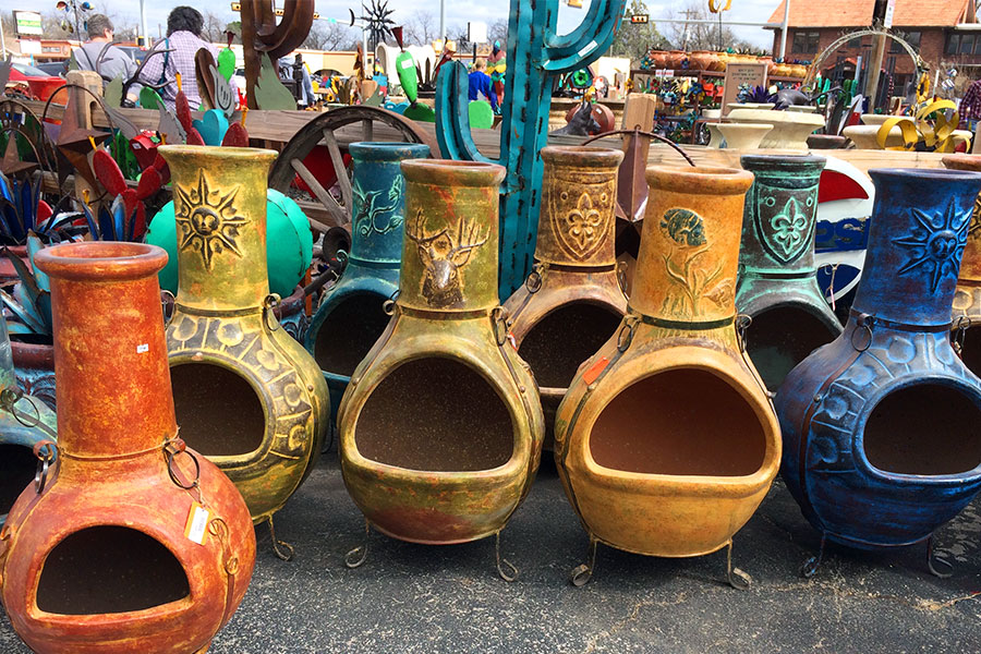 Metal Yard Decorations, Pottery, Windchimes & Weathervanes Rustler's