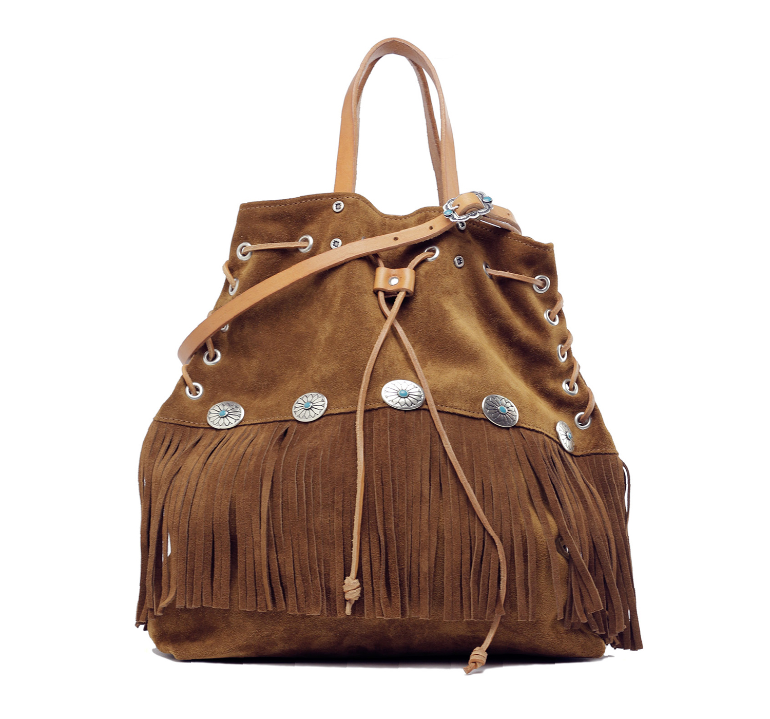 Coachella bag with fringes Rust Mood