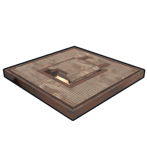 High External Stone Gate RustStash