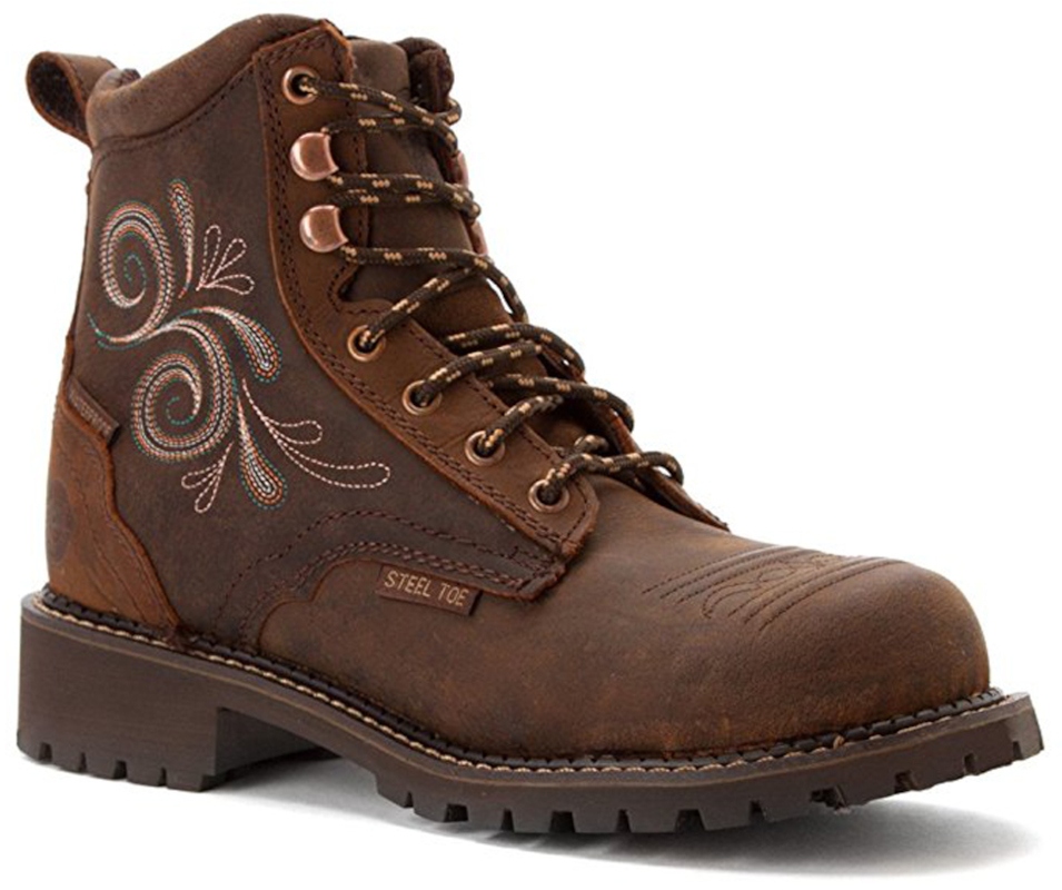 Justin Women’s Katerina Waterproof Steel Toe BootWKL985 Rust's