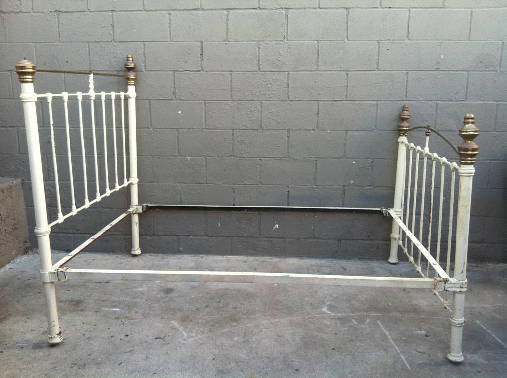 It is in line with ergonomic design. vintage metal bed frame rusty gold design