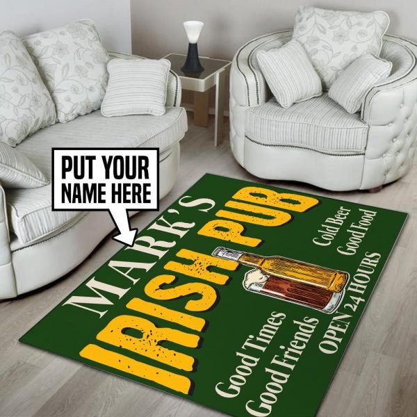 personalized irish pub rug 05437 Rustypod Store