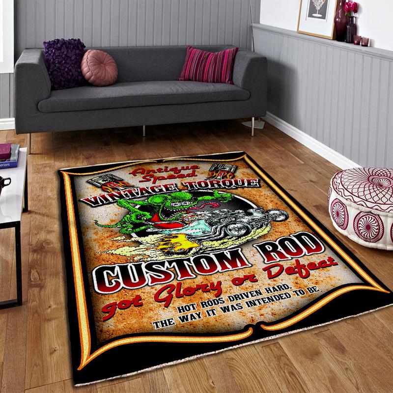 vintage hot rod rat fink rug 08278 Rustypod Store