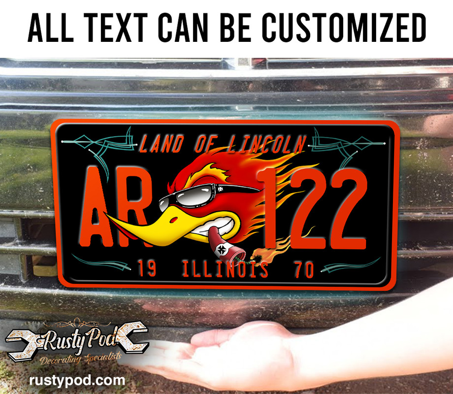 personalized hot rod garage speed shop kustom kulture rat rod