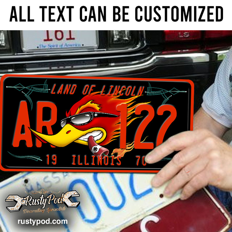 personalized hot rod garage speed shop kustom kulture rat rod