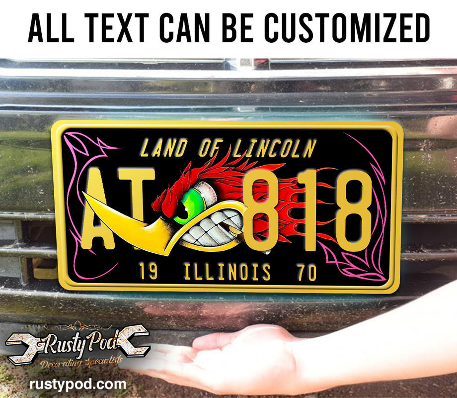 personalized hot rod garage speed shop kustom kulture rat rod