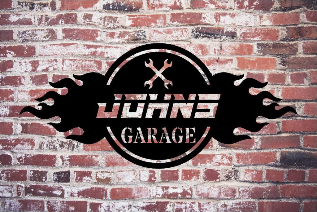 Personalized Garage Sign, Garage Metal Art Rustypod Store