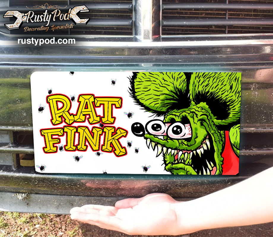 hot rod rat fink license plate 10232 Rustypod Store