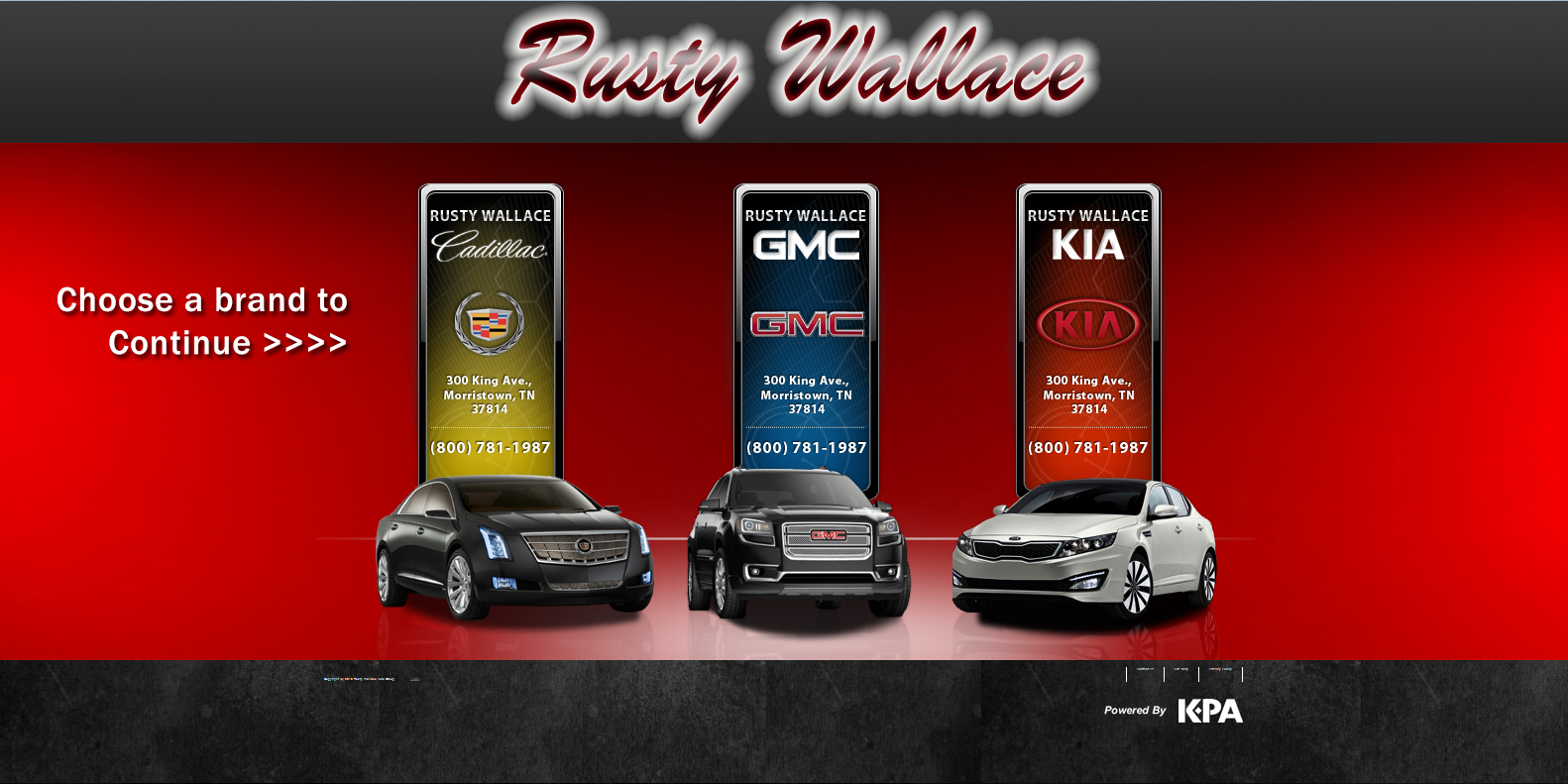 Rusty Wallace Cadillac GMC Kia New & Used Car Dealer Morristown TN