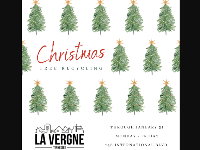 Christmas Tree Recycling Available at La Vergne Public Works Facility