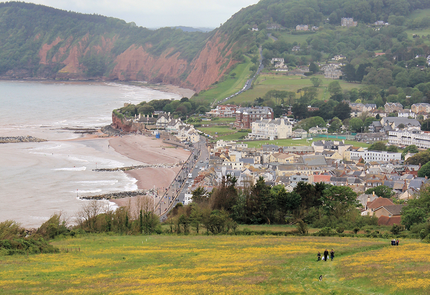 09 Sidmouth Ruth on her walk around the UK coastline Ruth's Coastal