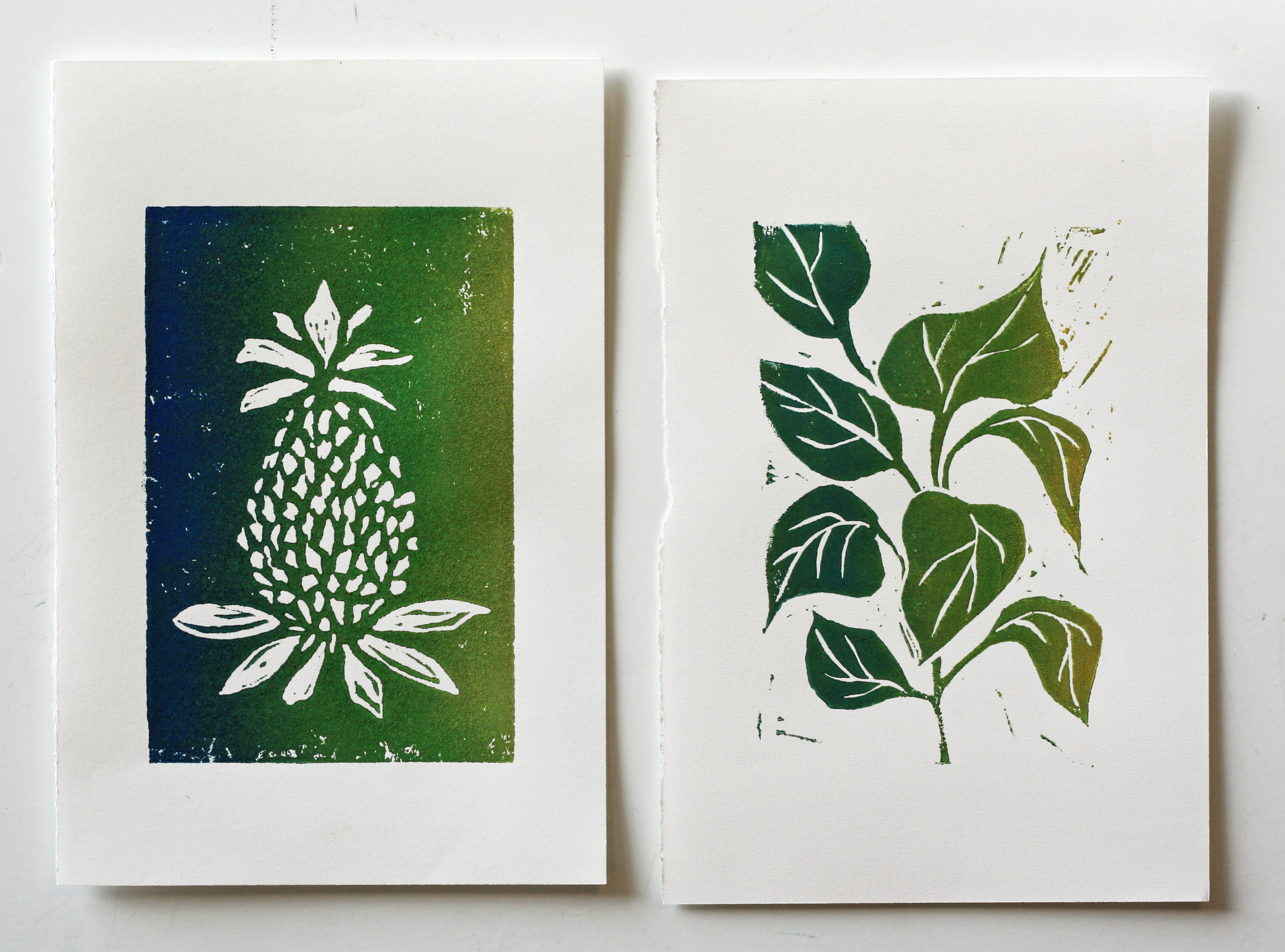 From My Linocut class Ruth's Artwork