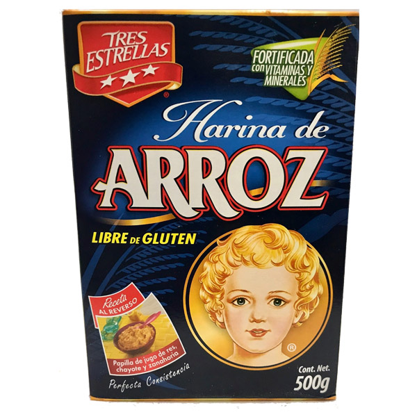 HARINA DE ARROZ TRES ESTRELLAS DE 500 GR. Rutren