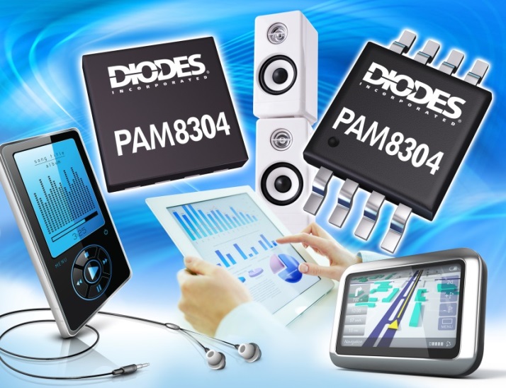 Diodes 3W Mono ClassD Audio Amplifier RUTRONIKTEC