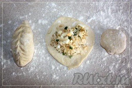Фото 6: Как приготовить "пирожки с рисом и яйцом"…