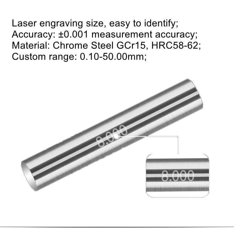 Chrome steel Custom Pin Gauge/Plug GaugeHigh precision YIWU RUUKAR