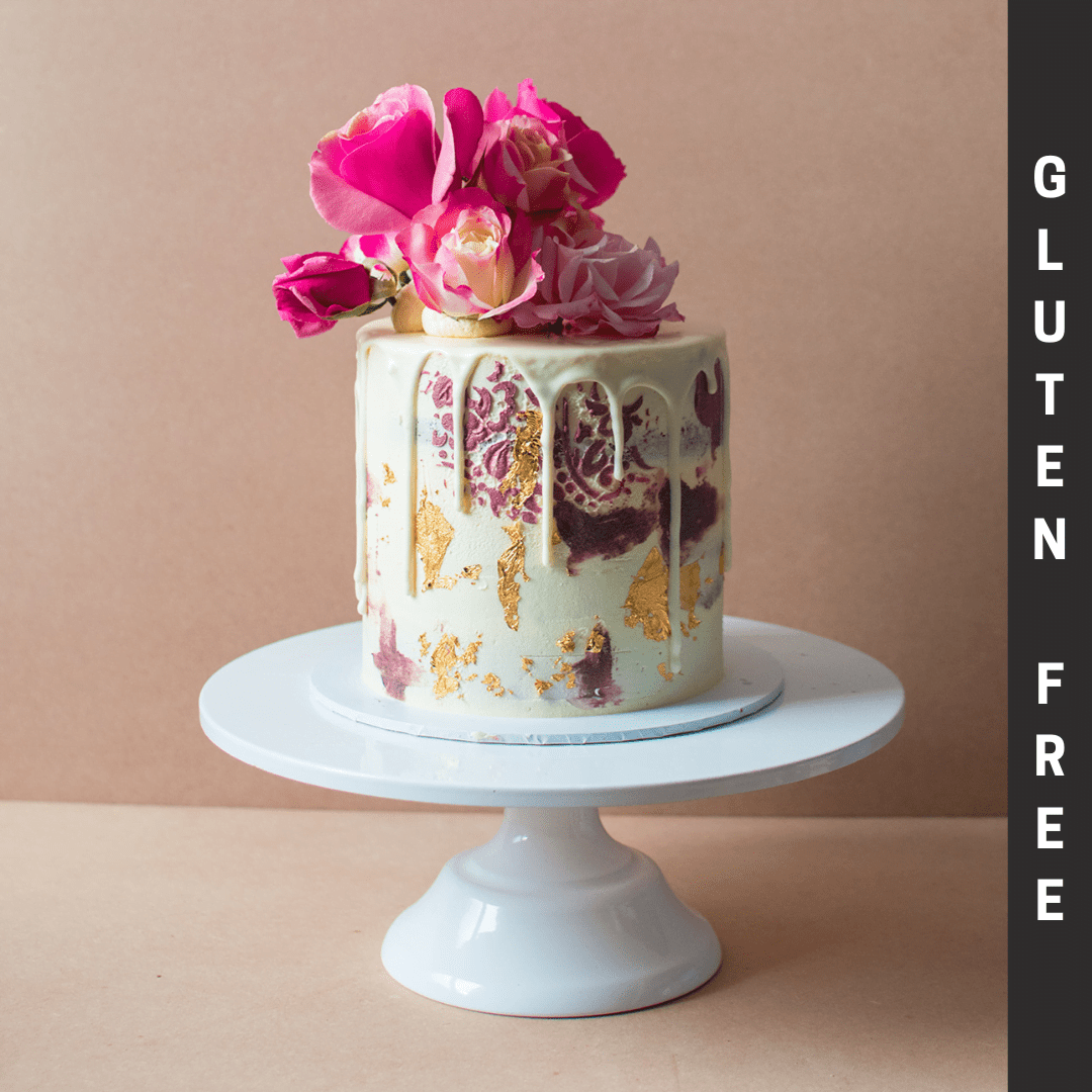 Vintage Pattern Gluten Free Cake Order Online For Contactless Delivery