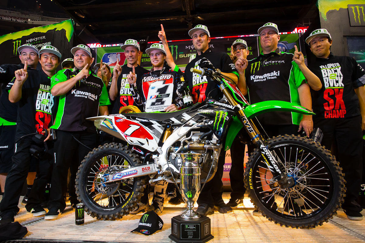 Villopoto Clinches Monster Energy AMA Supercross, an FIM World