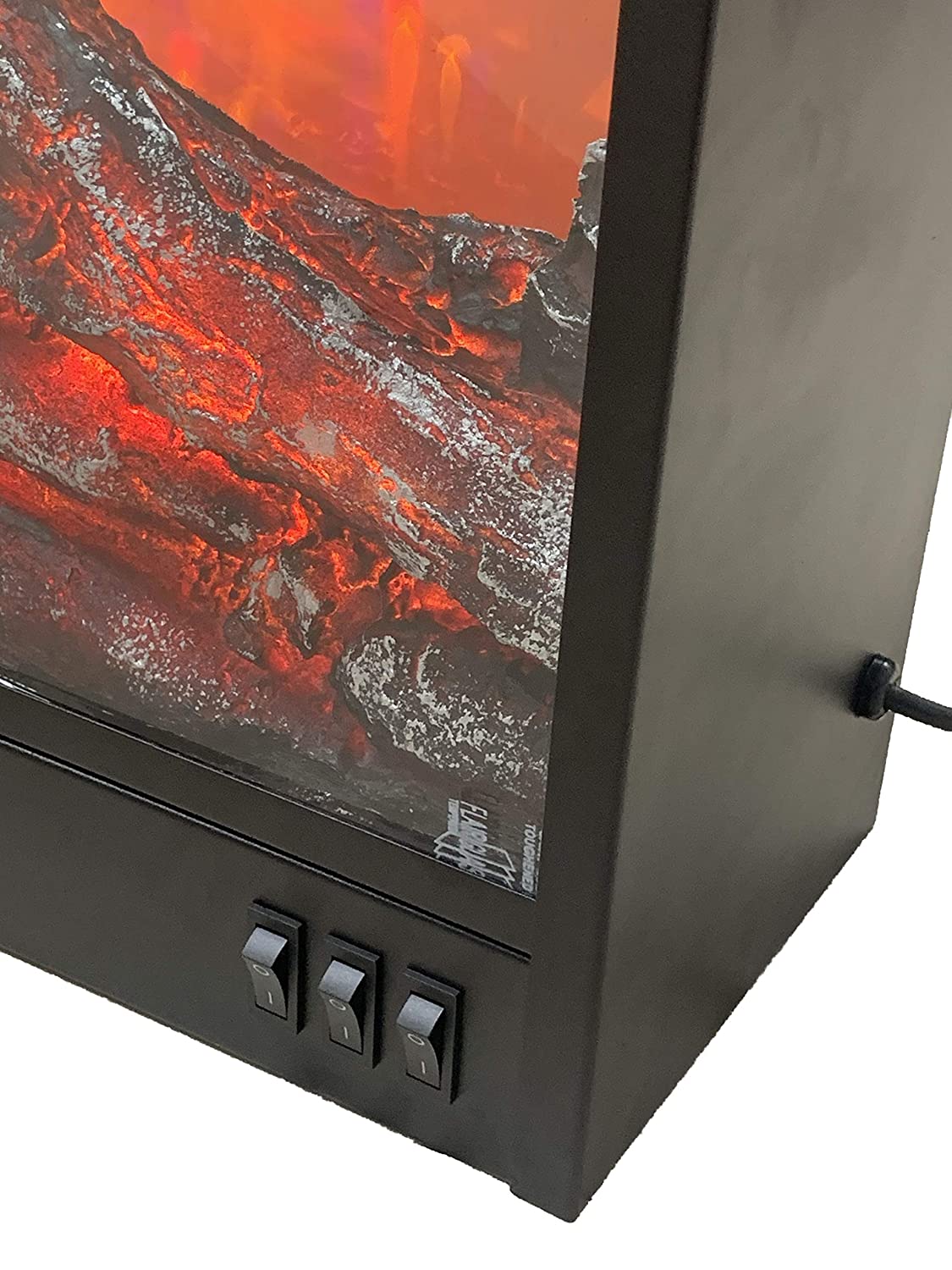IMFW30104G , RVA Decorative Electric Fireplace (No Heat), Matt Black