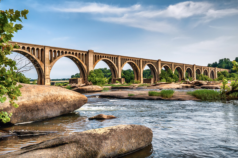 Picture of the day James River Rail Bridge