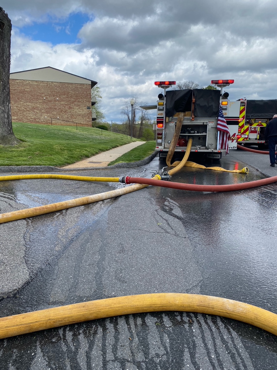 Fire in Owings Mills Reisterstown Volunteer Fire Company