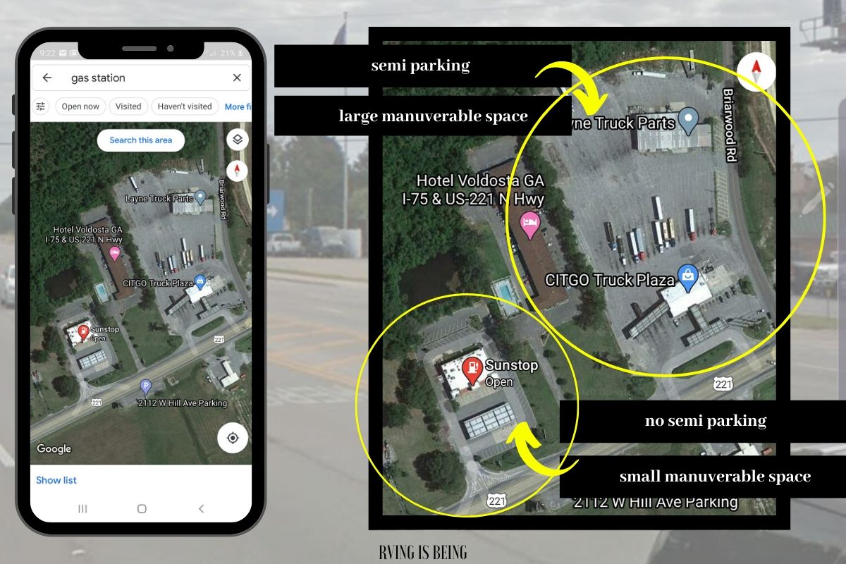 Finding RV Friendly Gas Stations Using This App RVING IS BEING