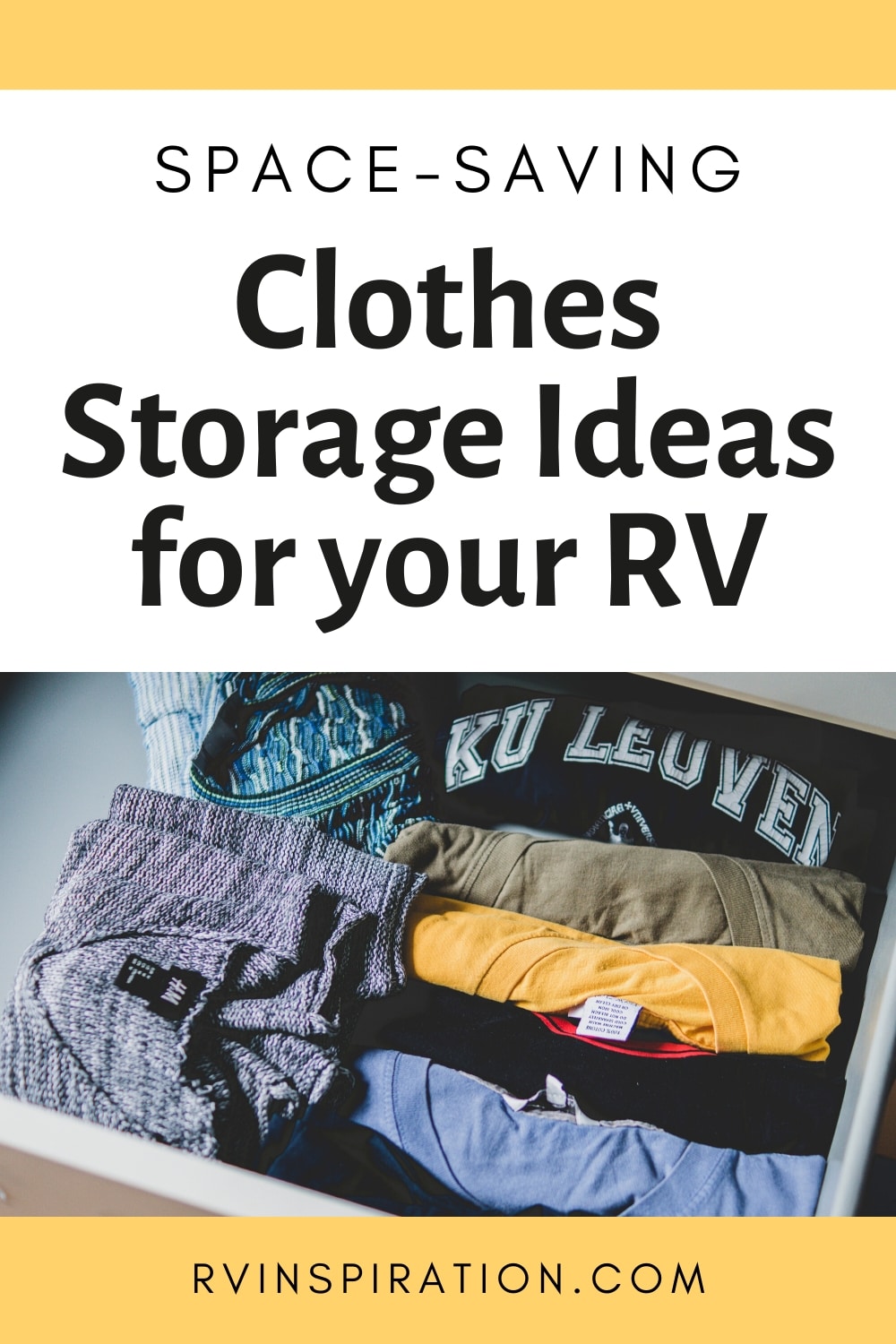 15+ Clothes Storage & Closet Organization Ideas RV Inspiration