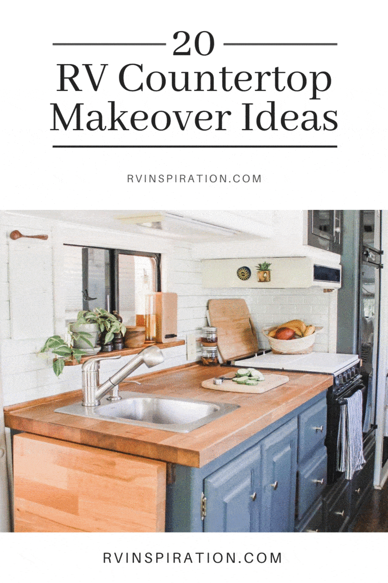 Updating your RV Countertops? Check out these 16 RV Makeovers