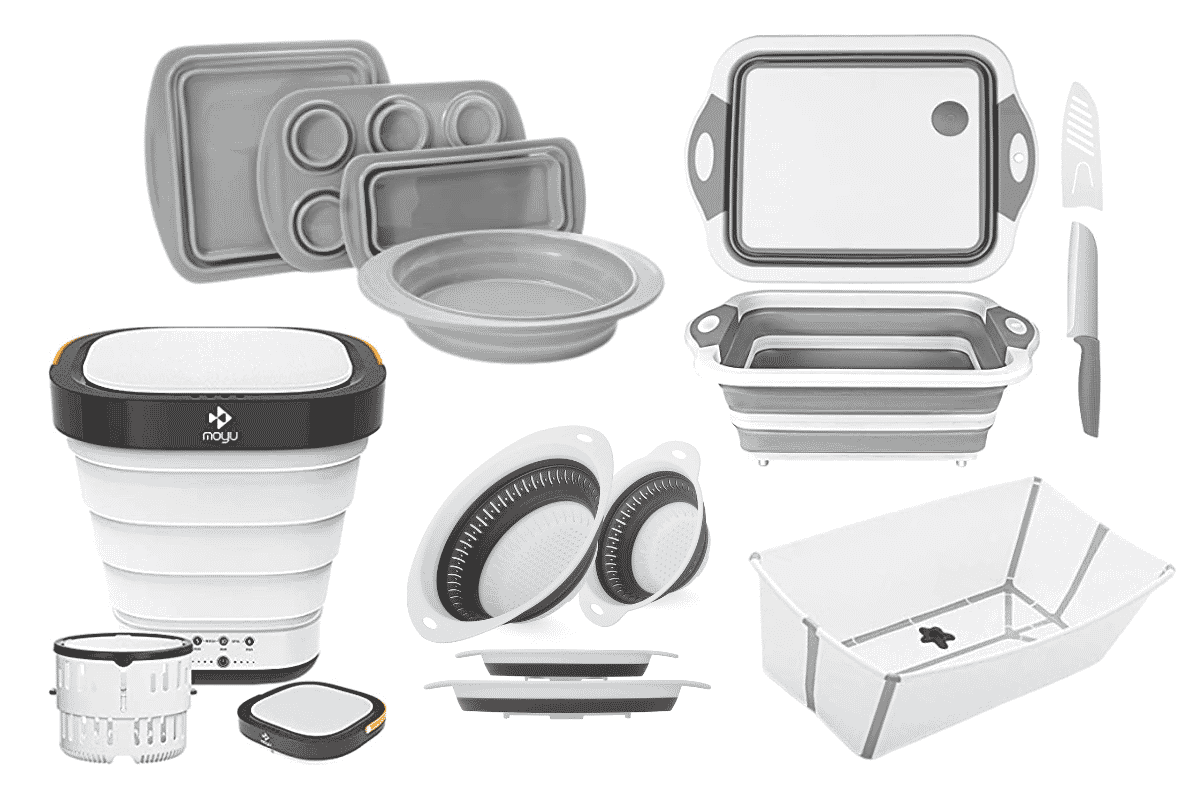 25 Nesting, Folding, and Collapsible Bowls, Bakeware, and Utensils