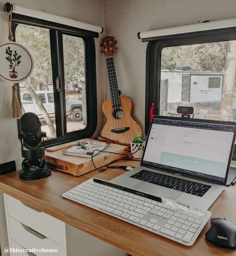 7 Creative RV Office and Desk Ideas SpaceSaving Workspaces for Remote
