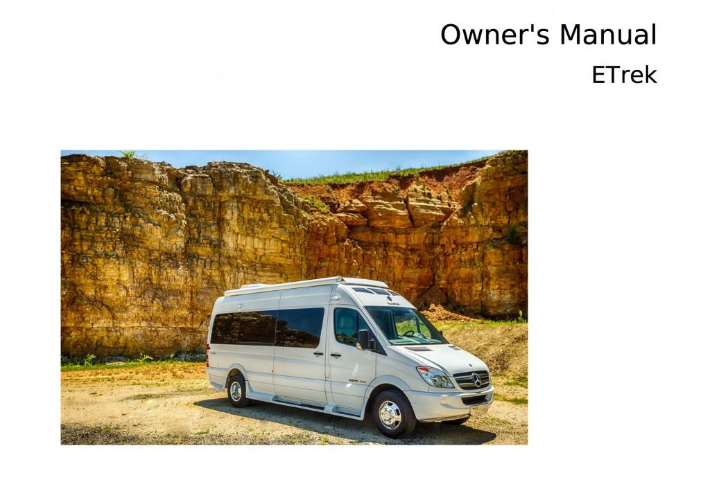Roadtrek User Manuals Just A Click Away Roadtrek Class B RV Blog