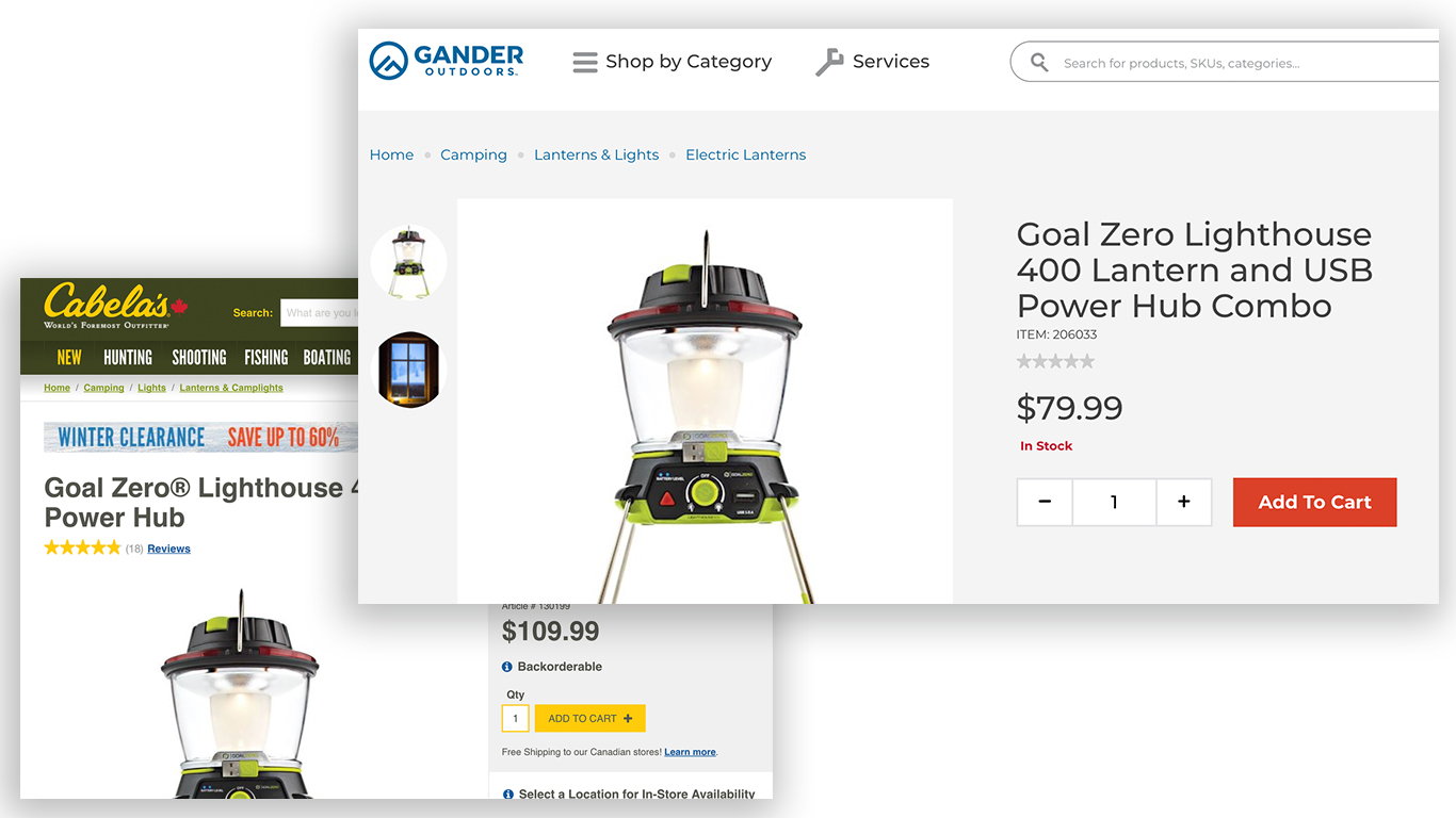Gander Outdoors site Launches with Prices That Wow RV MILES