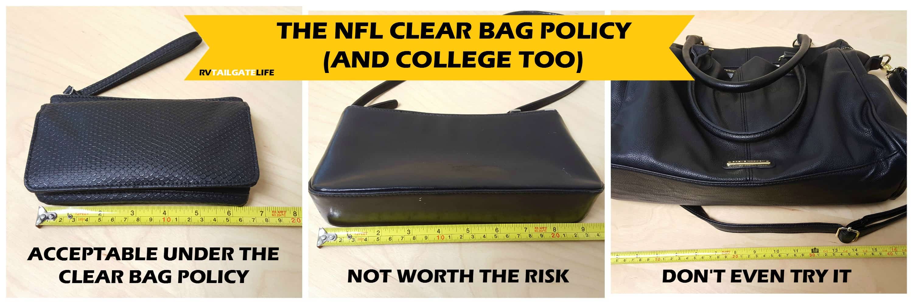 What You Need to Know NFL Clear Bag Policy RV Tailgate Life