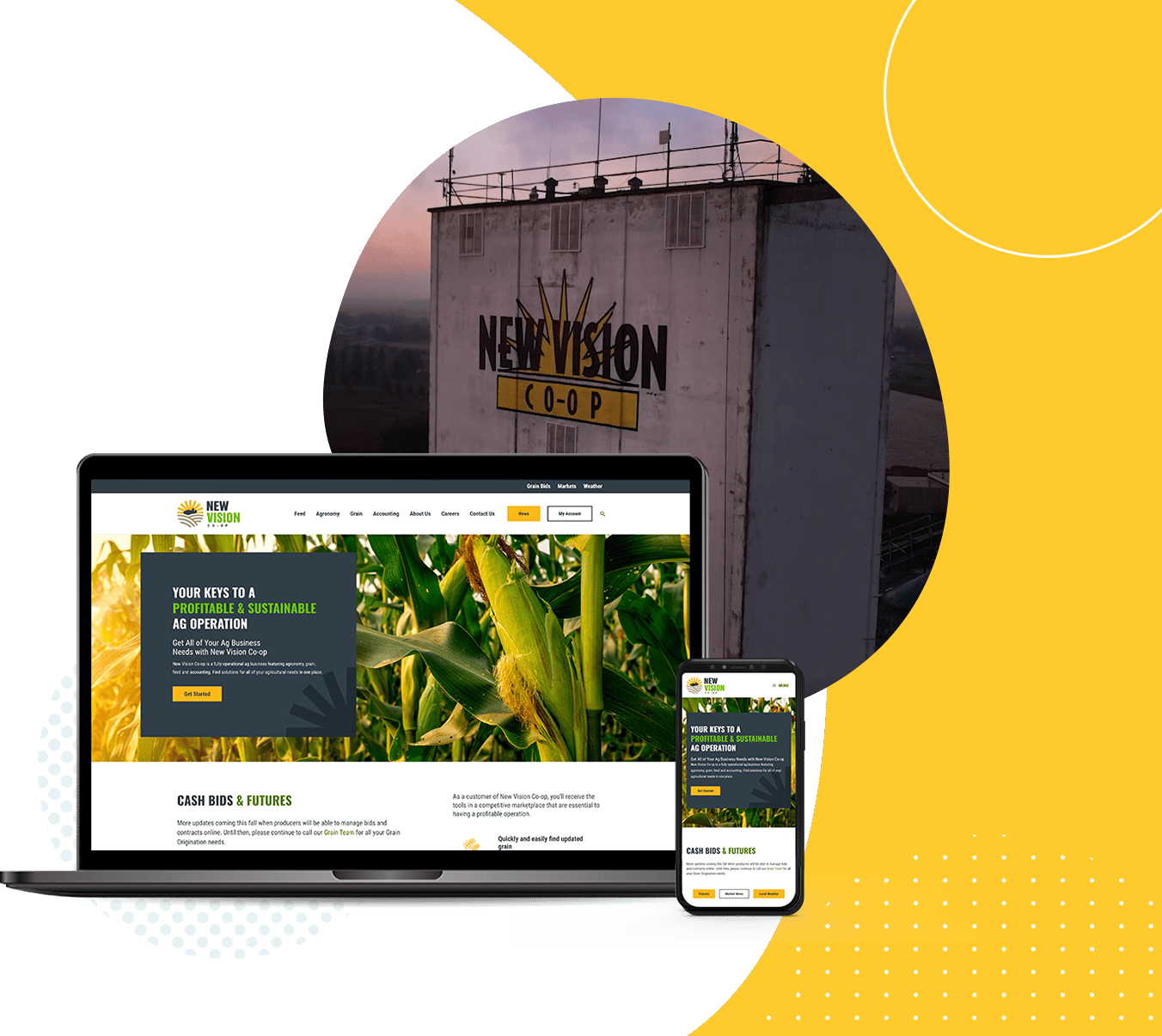 New Vision Coop site Redesign Project Redwood Valley Technical