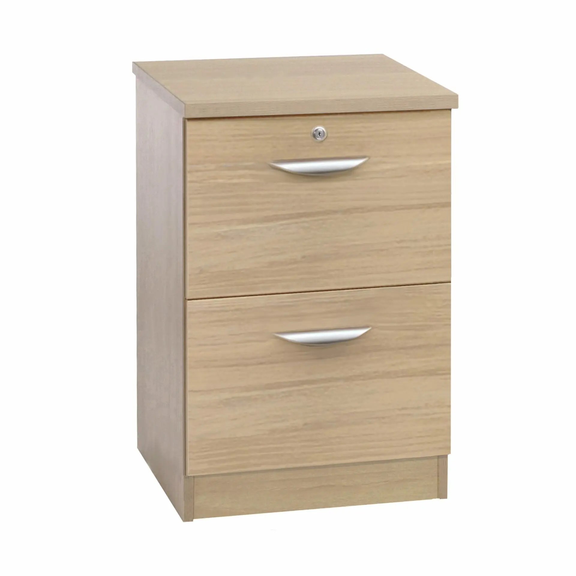 Desk Height 2 Drawer Filing R White