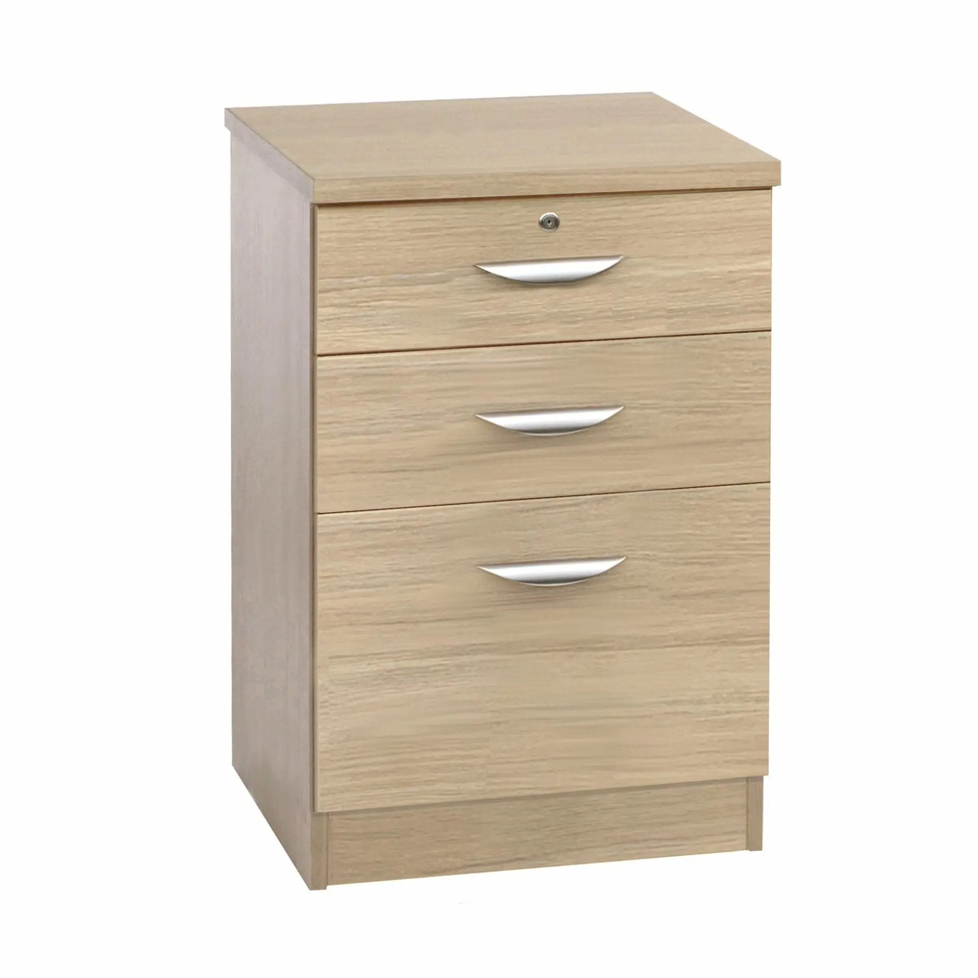 Desk Height 3 Drawer Unit/Filing R White