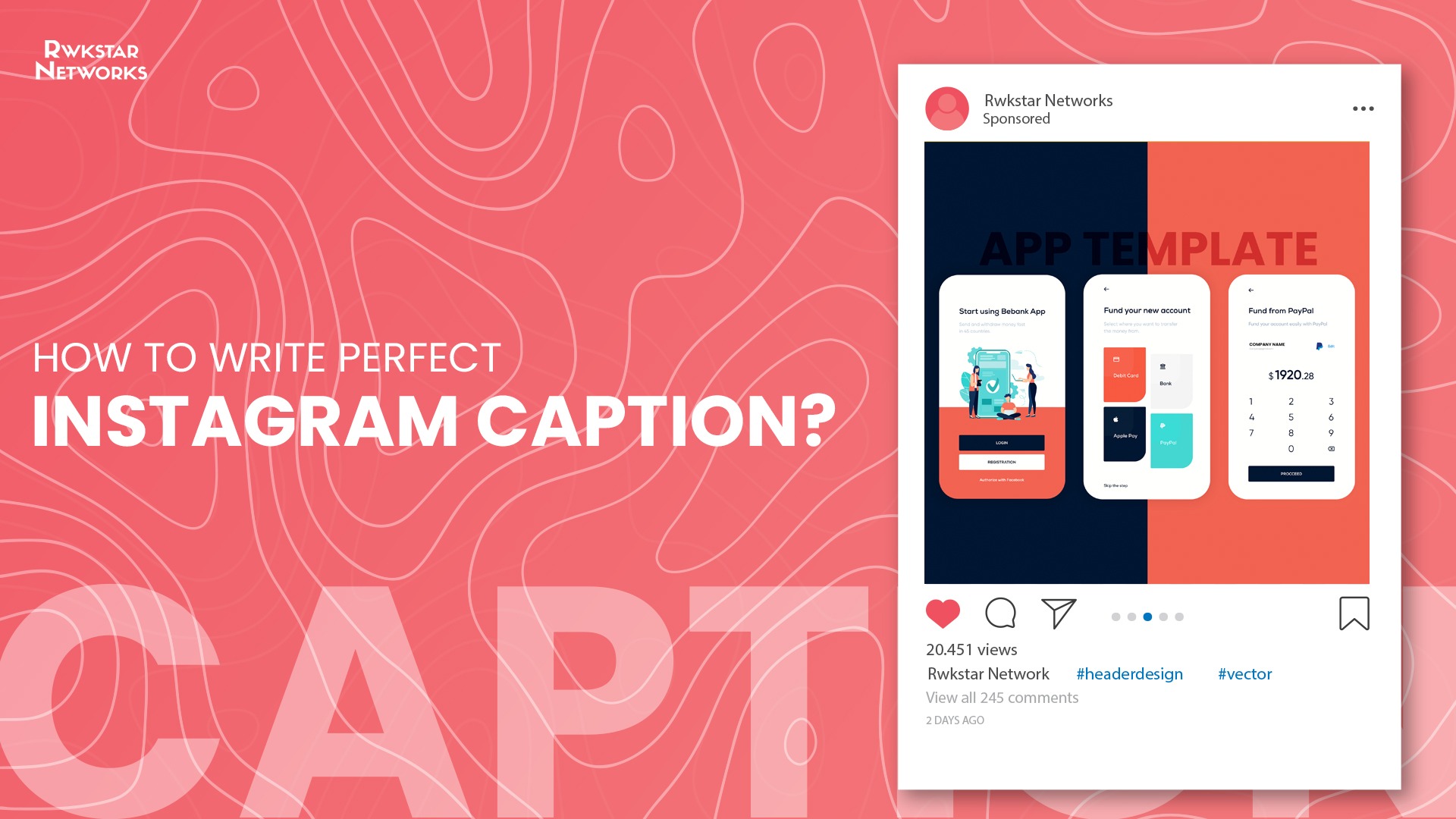 How to write perfect caption on Instagram? 7 Tips! Rwkstar Networks