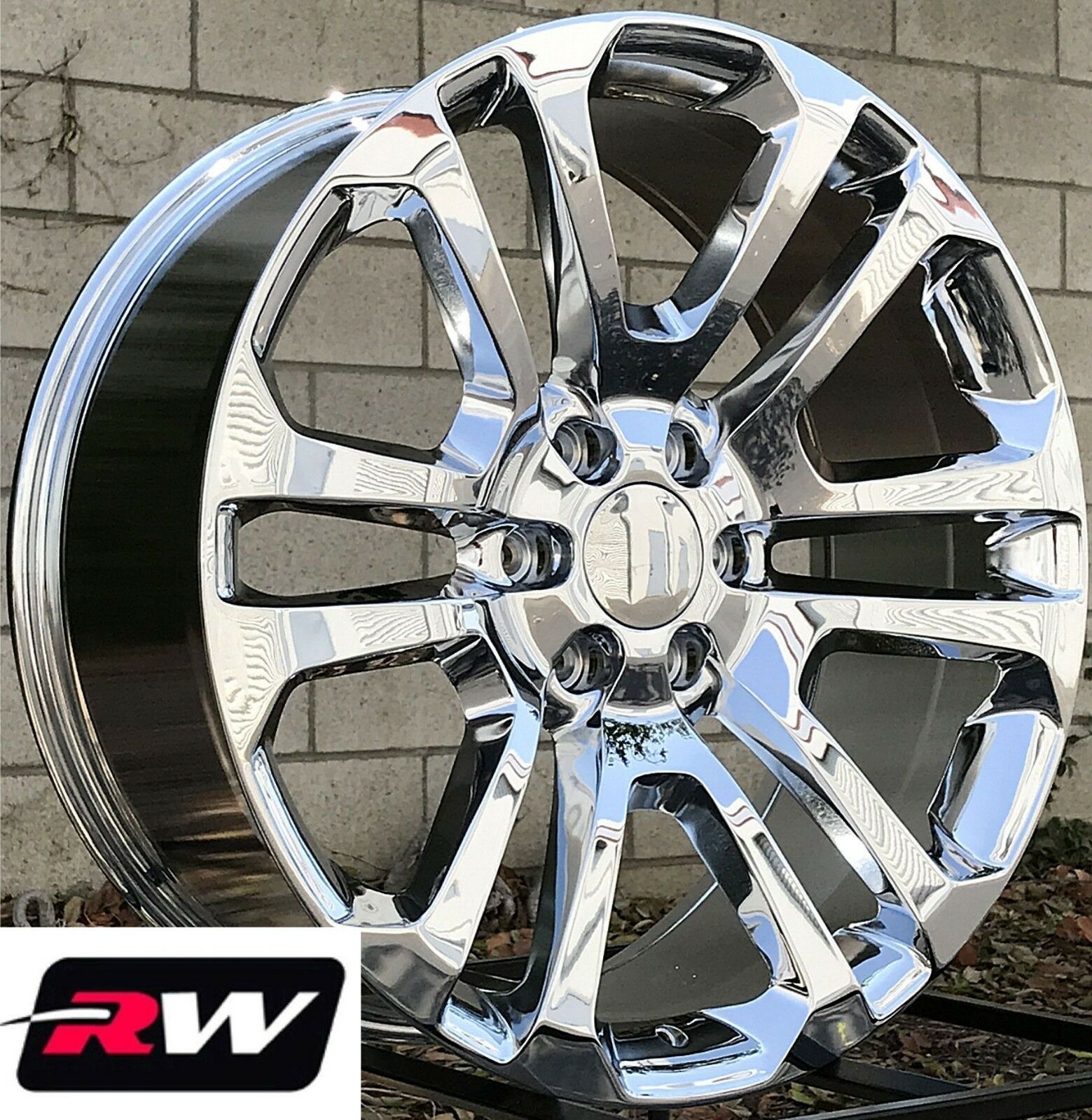 20 inch GMC Sierra 1500 CK158 OE Replica Wheels Chrome Rims 20 x9