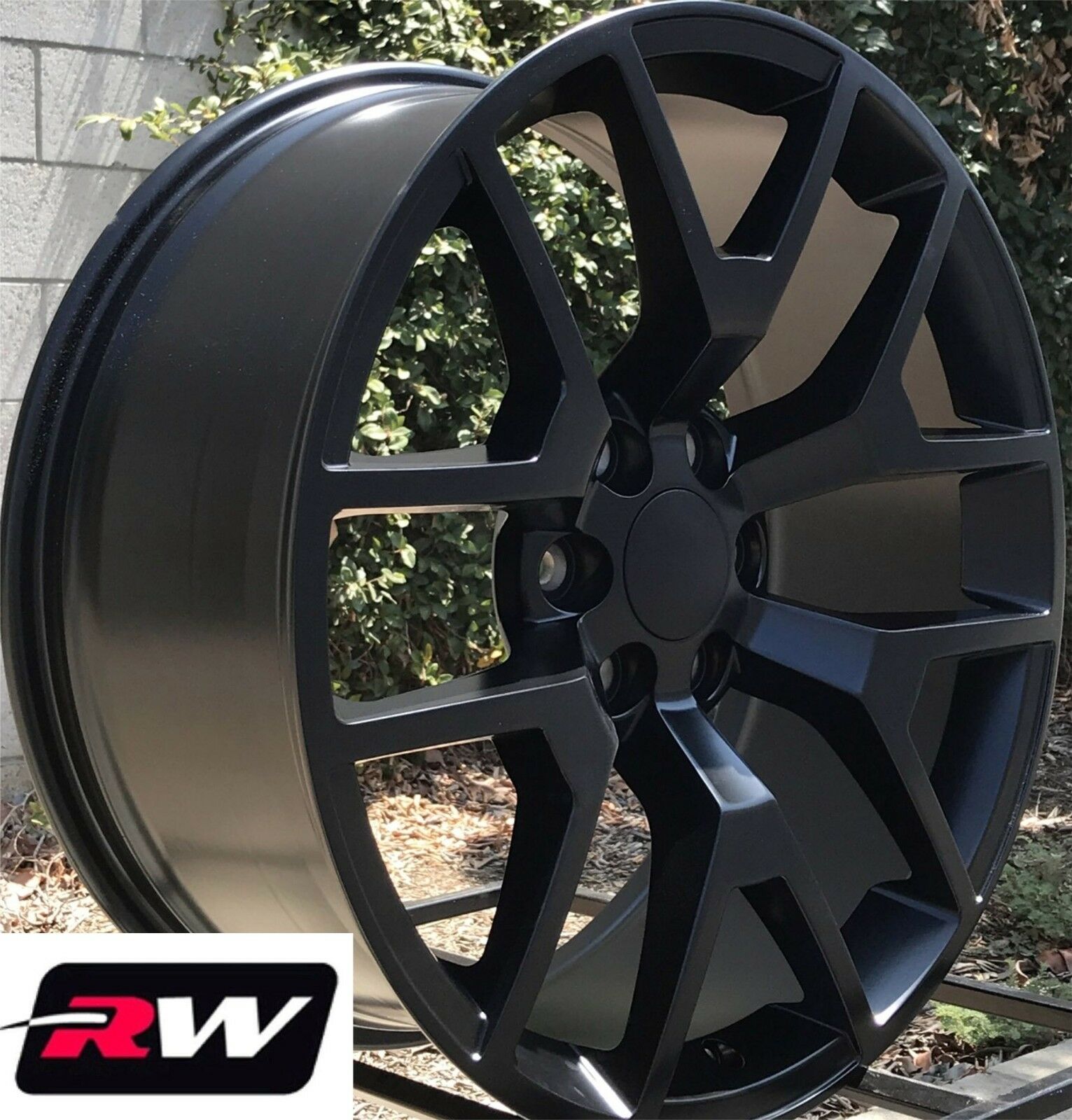 24" inch 24 x10" Chevy Avalanche OE Replica Wheels Satin