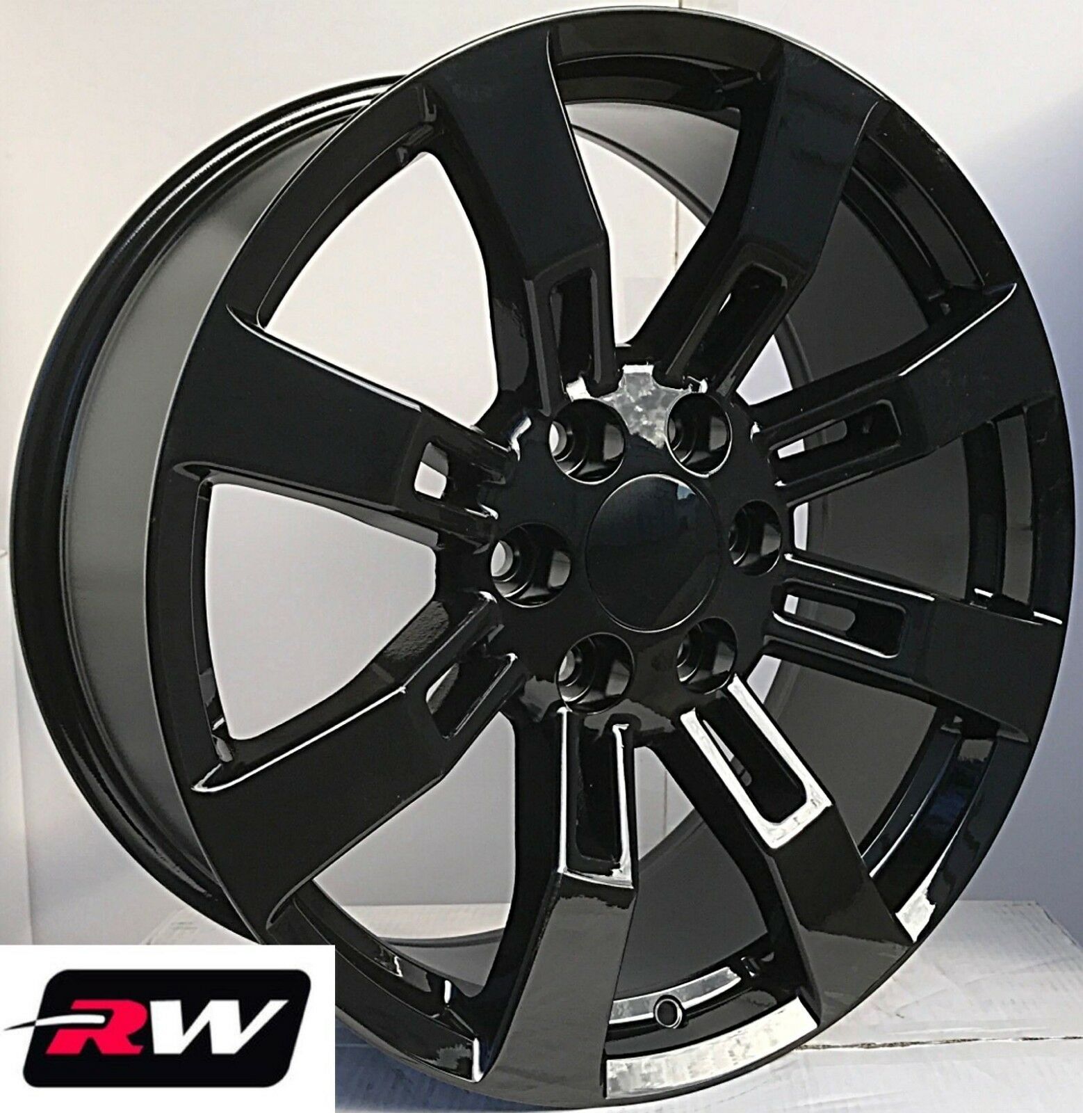 20" inch 20 x8.5" Wheels for Cadillac Escalade Gloss Black Rims Denali CK375
