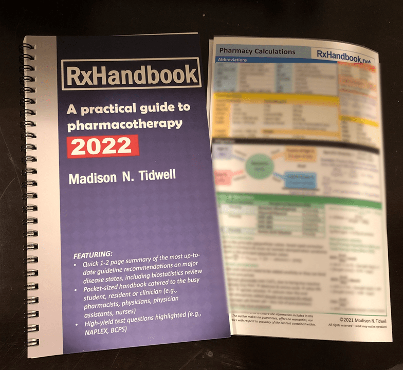 ⭐Special Bundle⭐ RxHandbook 2022 + Pharmacy Calculations Pocket Guide
