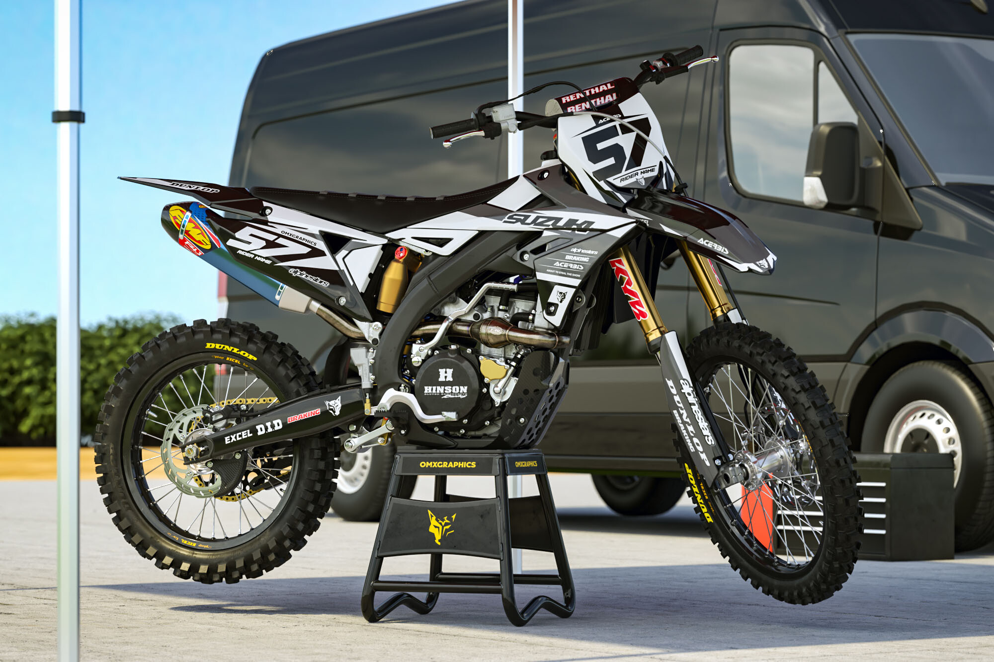 Reimagine Your Bike Graphics with OMX Graphics Racer X Online