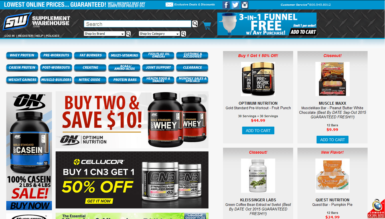 Supplementwarehouse Reviews Reliable Supplement Supplier but Needs to