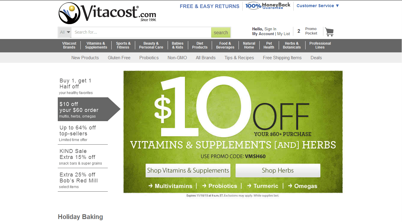 Vitacost Reviews A Global Well Recognized Online Store for Natural