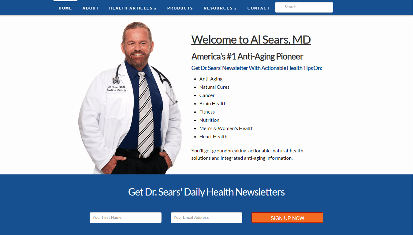 Al Sears MD Reviews An Online Catalog for Natural Health Resources