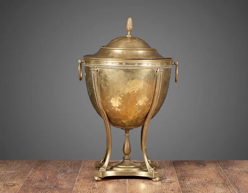 Antique Brass Coal Bucket AB007 Buckets, Fireplace Accessories